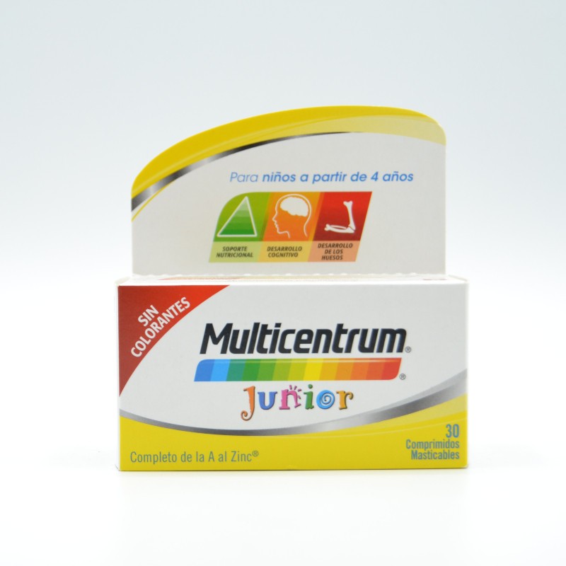 MULTICENTRUM JUNIOR 30 COMPRIMIDOS MASTICABLES Complejos multivitamínicos