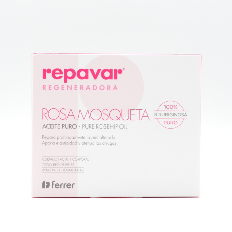 REPAVAR ACEITE ROSA MOSQUETA 100% PURO 15ML + REGALO CREMA REPARADORA Parafarmacia