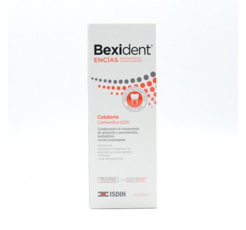 BEXIDENT ENCIAS CLX COLUTORIO 250 ML ROJO Encías, caries, dientes sensibles