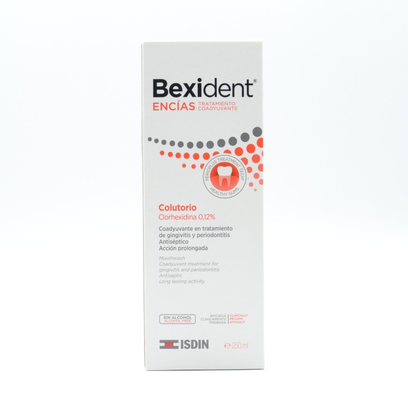 BEXIDENT ENCIAS CLX COLUTORIO 250 ML ROJO Encías, caries, dientes sensibles