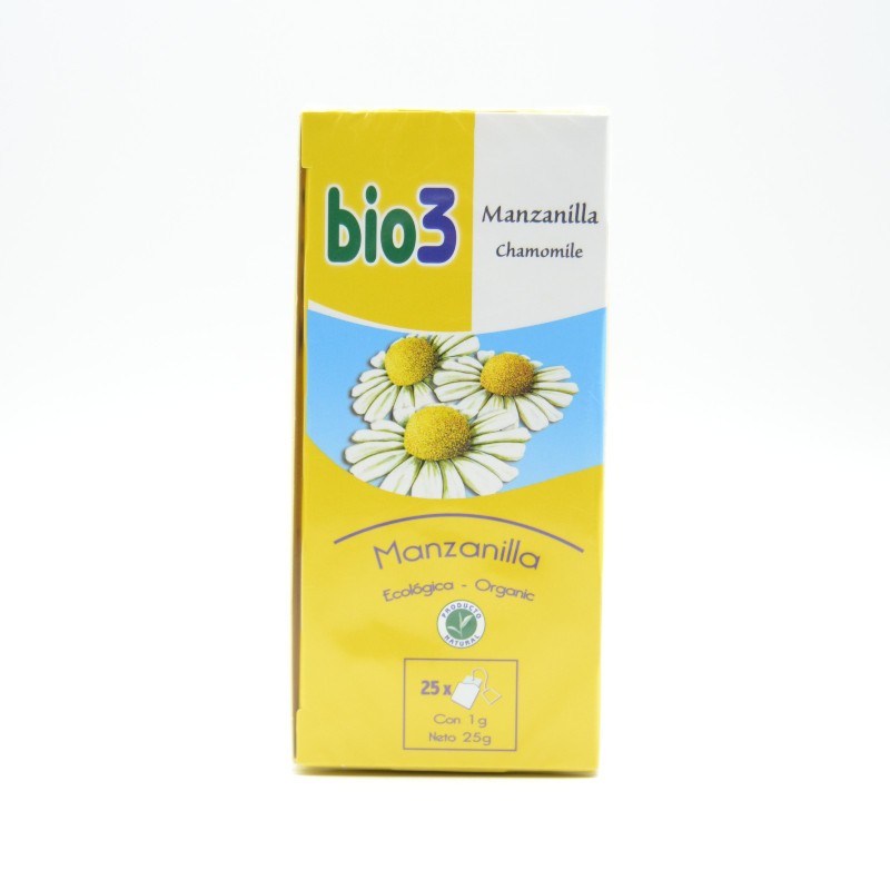 BIO 3 MANZANILLA FLOR 25 BOLSITAS Infusiones