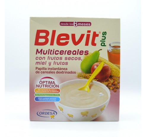 BLEVIT PLUS MULTICEREALES F.SECOS MIEL Y FRUTAS Papillas y snacks