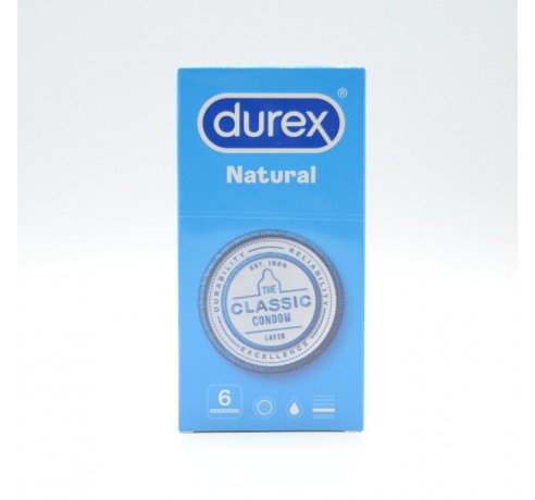 PRESERVATIVOS DUREX NATURAL PLUS 6U Preservativos