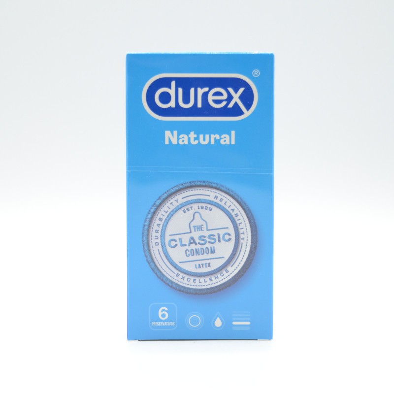 PRESERVATIVOS DUREX NATURAL PLUS 6U Preservativos