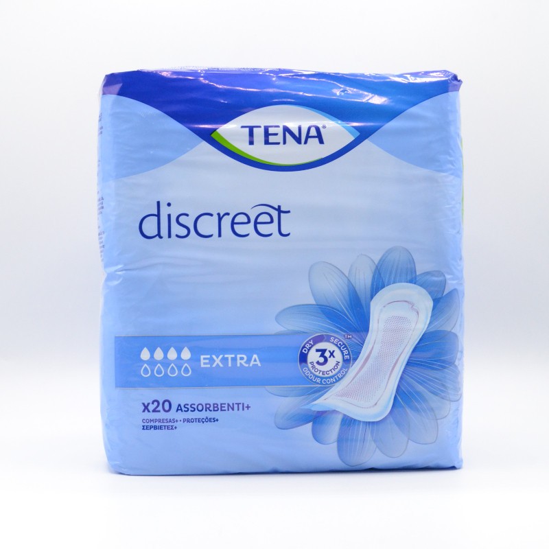 TENA DISCREET EXTRA 20 UN PACK AHORRO Cuidado del adulto TENA DISCREET EXTRA 20 UN PACK AHORRO Cuidado del adulto