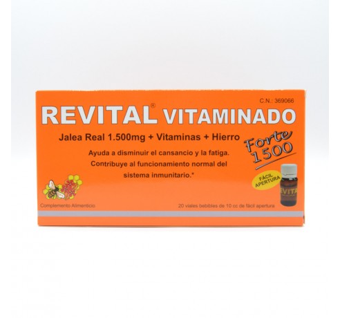 REVITAL VITAMINADO FORTE 20 AMPOLLAS Defensas