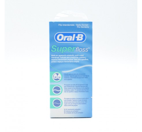 ORAL-B SEDA SUPER FLOSS 50 U Sedas, hilos dentales