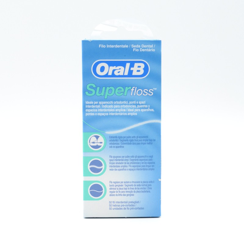 ORAL-B SEDA SUPER FLOSS 50 U Sedas, hilos dentales