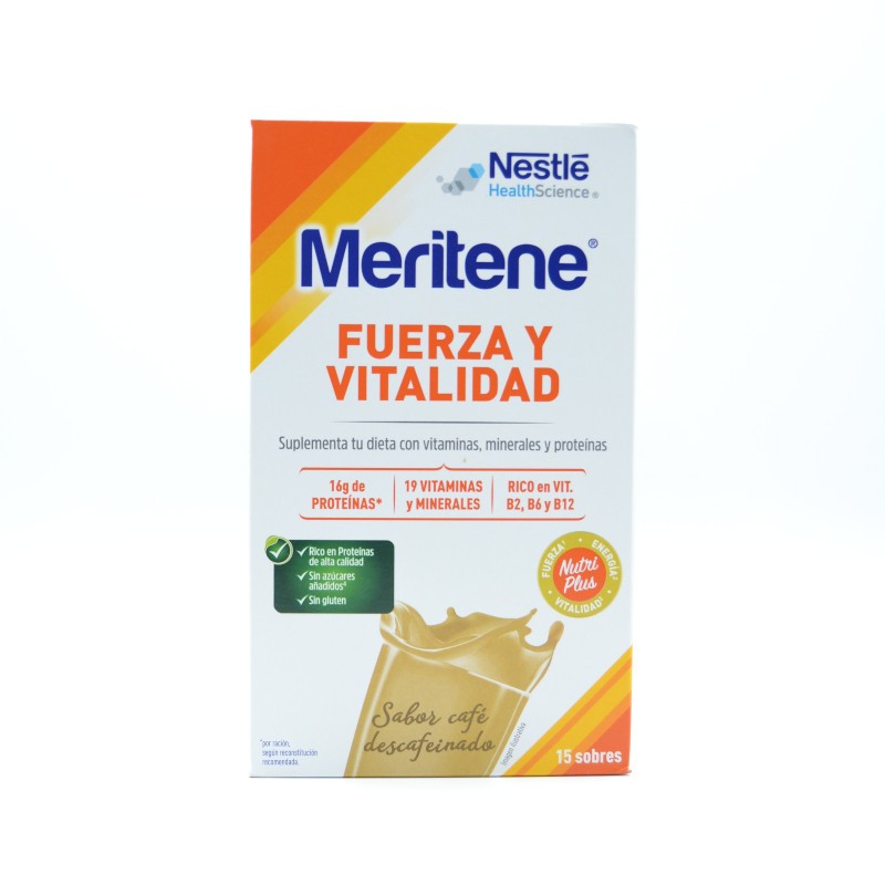 MERITENE BATIDO CAFE DESCAF 15U Nutrición de adulto