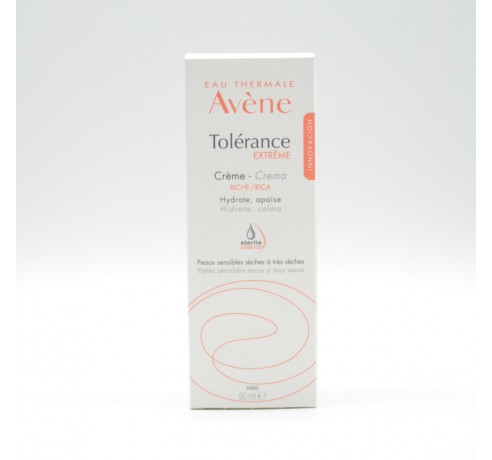 AVENE TOLERANCE EXTREME CREMA RICA 50ML. Hidratación