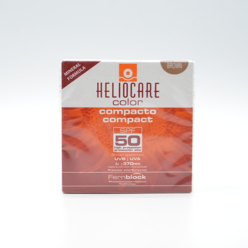 HELIOCARE COMPACT BRONW SPF50+ PIEL NORMAL-SECA 10G Facial adulto
