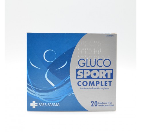 GLUCOSPORT COMPLET 20 AMPOLLAS BEBIBLES Rendimiento y recuperación