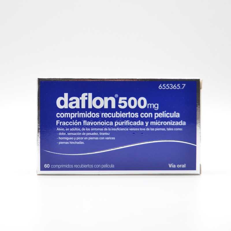 DAFLON 500 MG 60 COMPRIMIDOS RECUBIERTOS Circulación DAFLON 500 MG 60 COMPRIMIDOS RECUBIERTOS Circulación