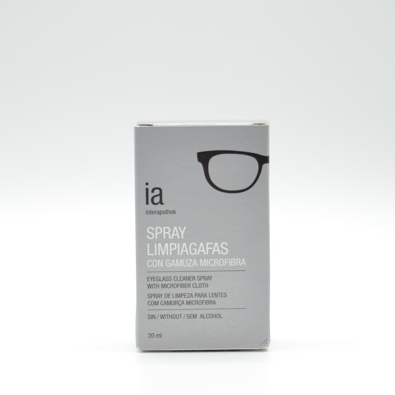 INTERAPOTHEK LIMPIAGAFAS 20 ML SPRY + GAMUZA Líquido de lentillas