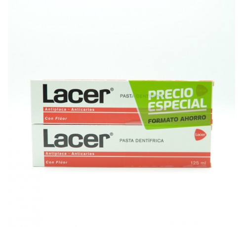 LACER PASTA DENTIFRICA DUPLO 2X125 ML Encías, caries, dientes sensibles