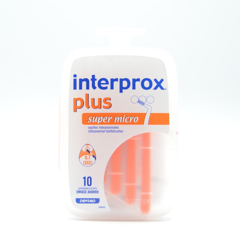 INTERPROX PLUS 2G SUPER MICRO 10 U NARANJA Cepillos