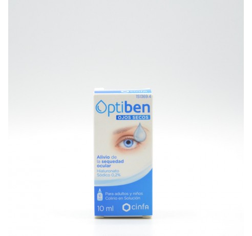 Venta de Optiben Ojos Secos Gotas Sequedad Ocular 10 Ml