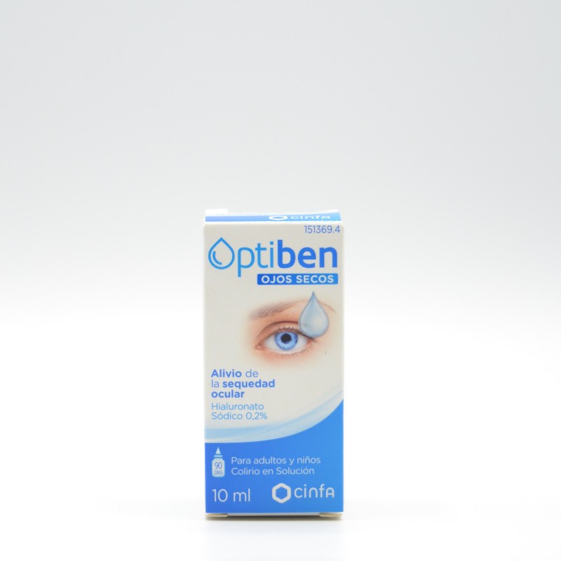 OPTIBEN OJOS SECOS GOTAS SEQUEDAD OCULAR 10 ML Colirios y monodosis