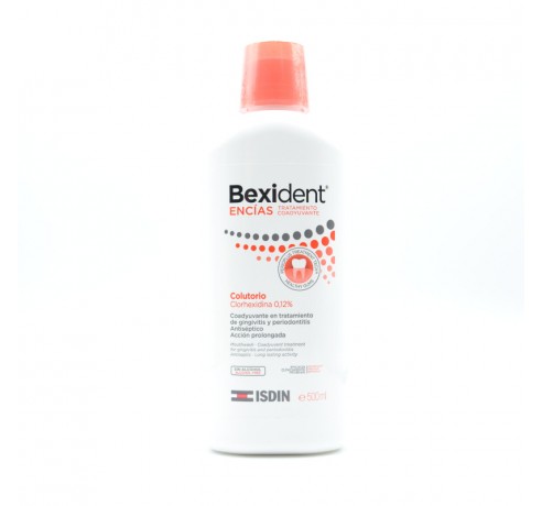 BEXIDENT ENCIAS CLX COLUTORIO 500 ML ROJO Encías, caries, dientes sensibles