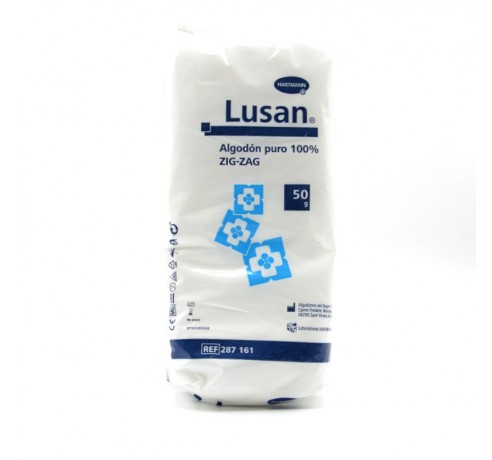 ALGODON ZZ PURO LUSAN 50 GR Limpieza y cuidado de las heridas