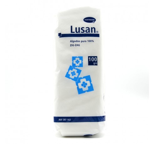 ALGODON ZZ PURO LUSAN 100GR. Limpieza y cuidado de las heridas