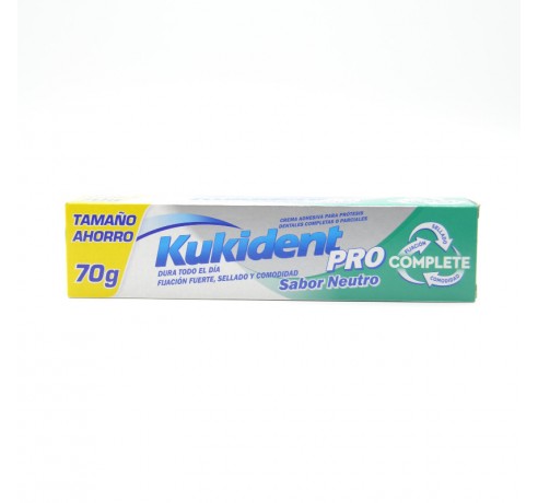 KUKIDENT COMPLET NEUTRO TAMAÑO AHORRO 70 GR Prótesis dental