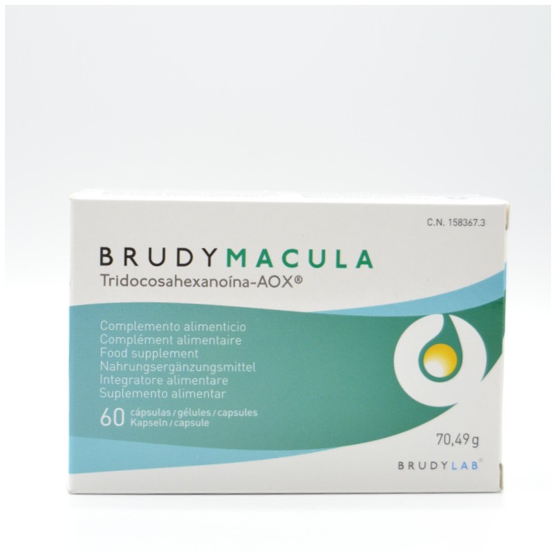 BRUDY MACULA 60 CAPSULAS Vitaminas para los ojos