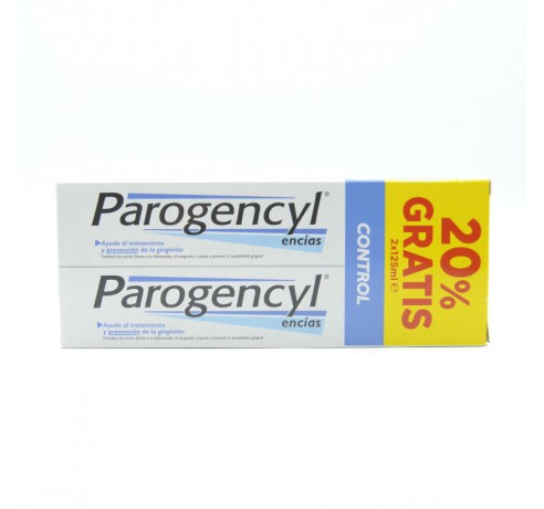 PAROGENCYL CONTROL PASTA DUPLO 2X125 ML Encías, caries, dientes sensibles