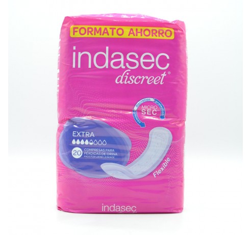 INDASEC DISCREET EXTRA 20 U Cuidado del adulto