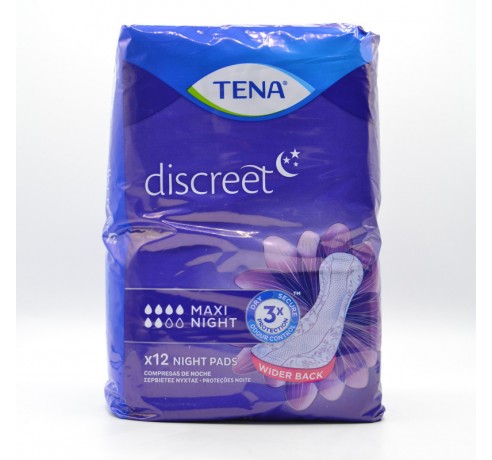 TENA DISCREET CON MAXINIGHT 12 U Cuidado del adulto