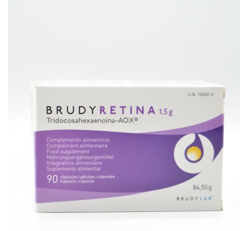 BRUDY RETINA 1,5GR. 90 CAPSULAS GELATINA Vitaminas para los ojos