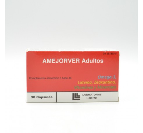 AMEJORVER ADULTOS 30 CAPS Vitaminas para los ojos