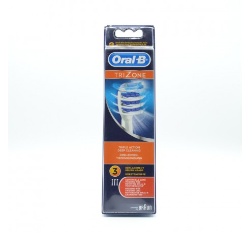 ORAL-B RECAMBIO C.E.TRIZONE 3 U Cepillos