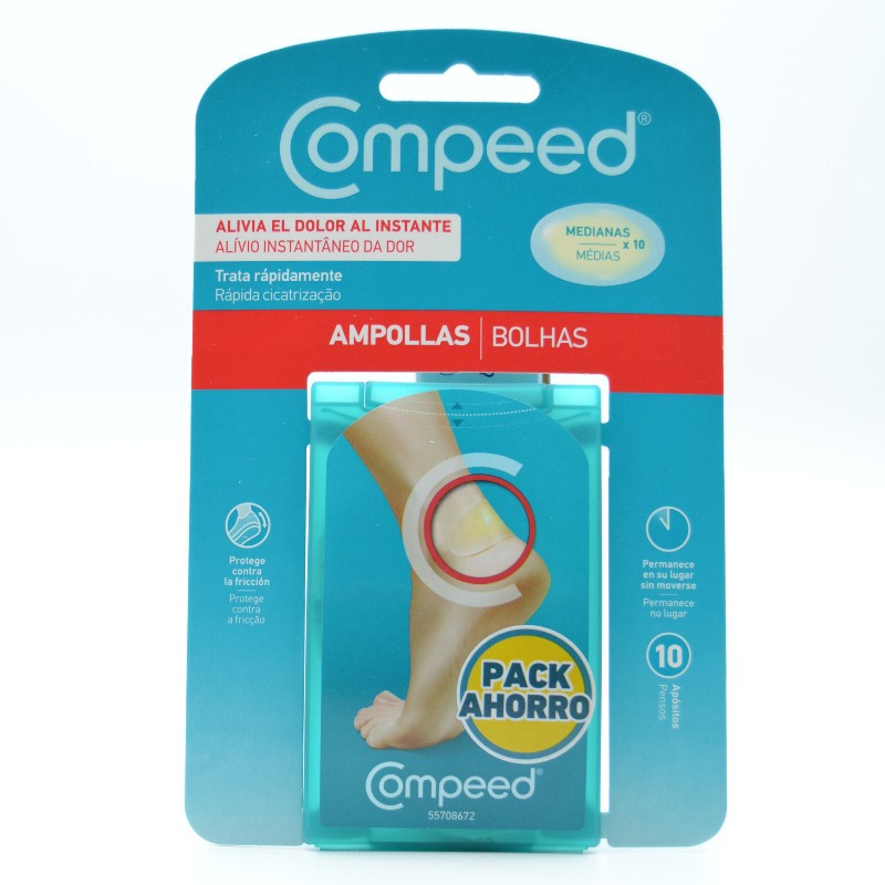 COMPEED AMPOLLAS MEDIANO 10UD PACK AHORRO Cuidado de los pies