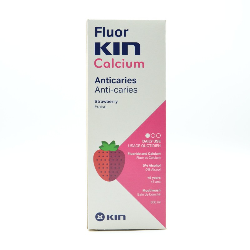 FLUORKIN CALCIO ENJUAGUE DIARIO 500 ML. Encías, caries, dientes sensibles