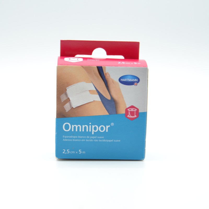 ESPARADRAPO OMNIPOR PAPEL OTC 2,5CMX5M Esparadrapo y vendas