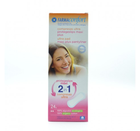 FARMACONFORT PROTEGESLIP F MAXI PLUS 24 U Menstruación