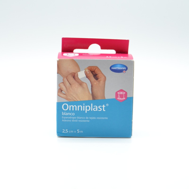 ESPARADRAPO OMNIPLAST BLANCO OTC 2,5CMX5M Esparadrapo y vendas