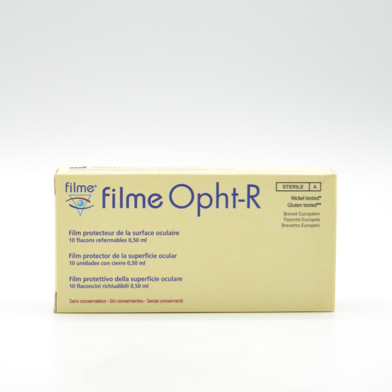 FILME OPHT-R ESTERIL GOTAS OCULARES 0.5 ML 10 MO Colirios y monodosis