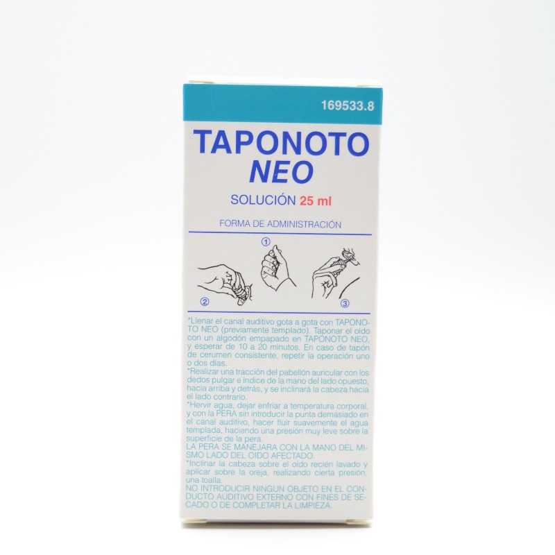 TAPONOTO NEO SOLUCION LIMPIEZA OIDOS 25 ML Higiene y tratamiento