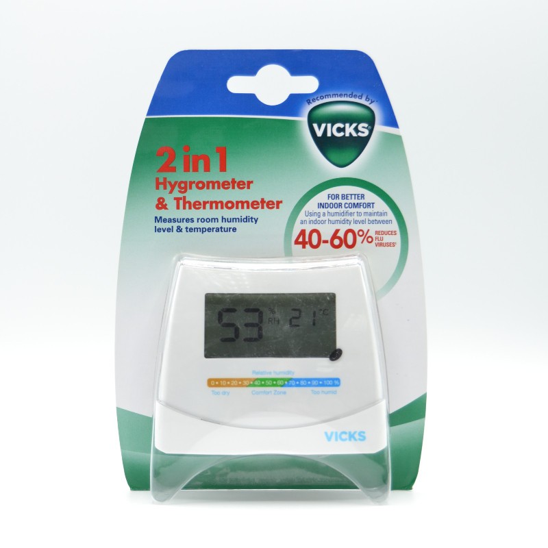 VICKS HIGROMETRO Y TERMOMETRO V- 70 2 EN 1 Termómetros