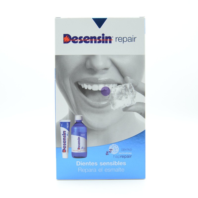 DESENSIN REPAIR PACK PASTA 75ML + COLUTORIO 500M Encías, caries, dientes sensibles