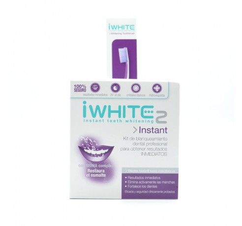 I-WHITE 2 INSTANT (10 MOLDES) + CEPILLO REGALO Uso blanqueante