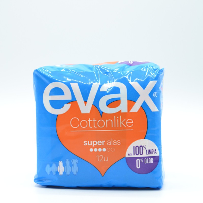 EVAX COTTONLIKE ALAS SUPER 12 U Menstruación