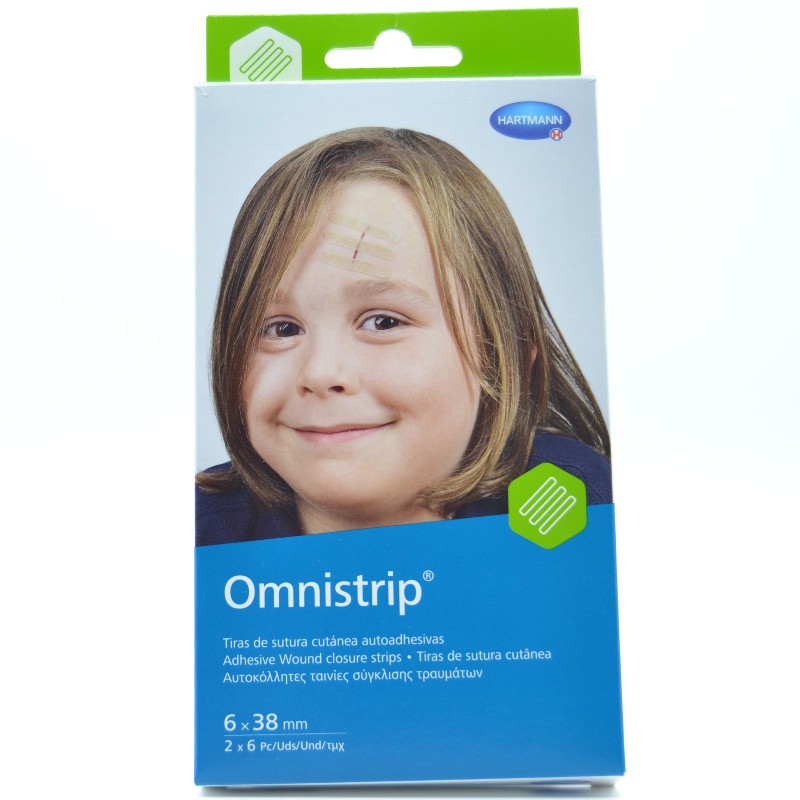 OMNISTRIP SUTURA CUTANEA ESTERIL 6 MM X 38 MM 2U Tiritas y apósitos