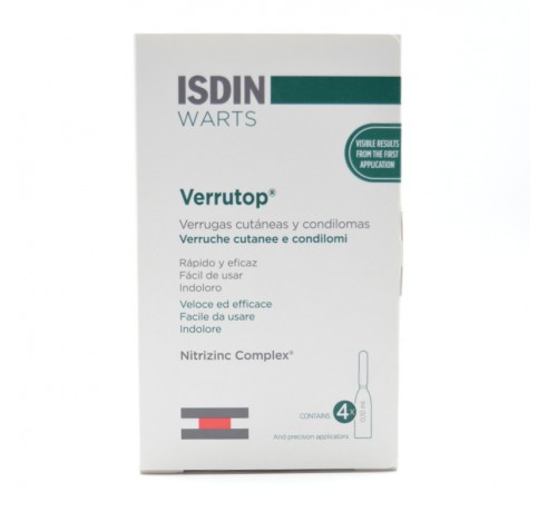 VERRUTOP ISDIN WARTS 0.10 ML 4 AMPOLLAS Y APLICA Anti-verrugas