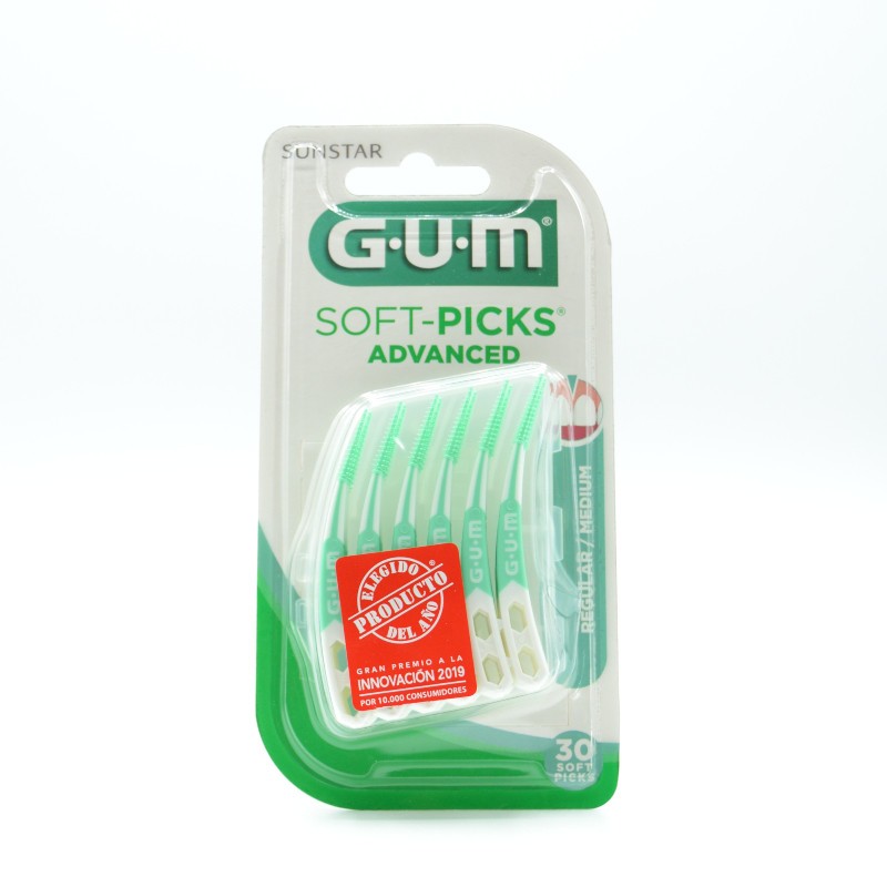 GUM SOFT PICKS ADVANCED 30 UN Cepillos