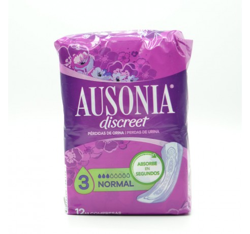 AUSONIA DISCREET NORMAL 12 U Menstruación