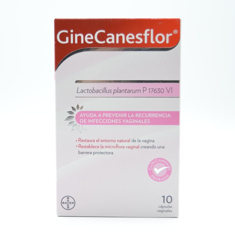 GINECANESFLOR CAPS VAGINALES 10 CAPS Infección vaginal y probióticos