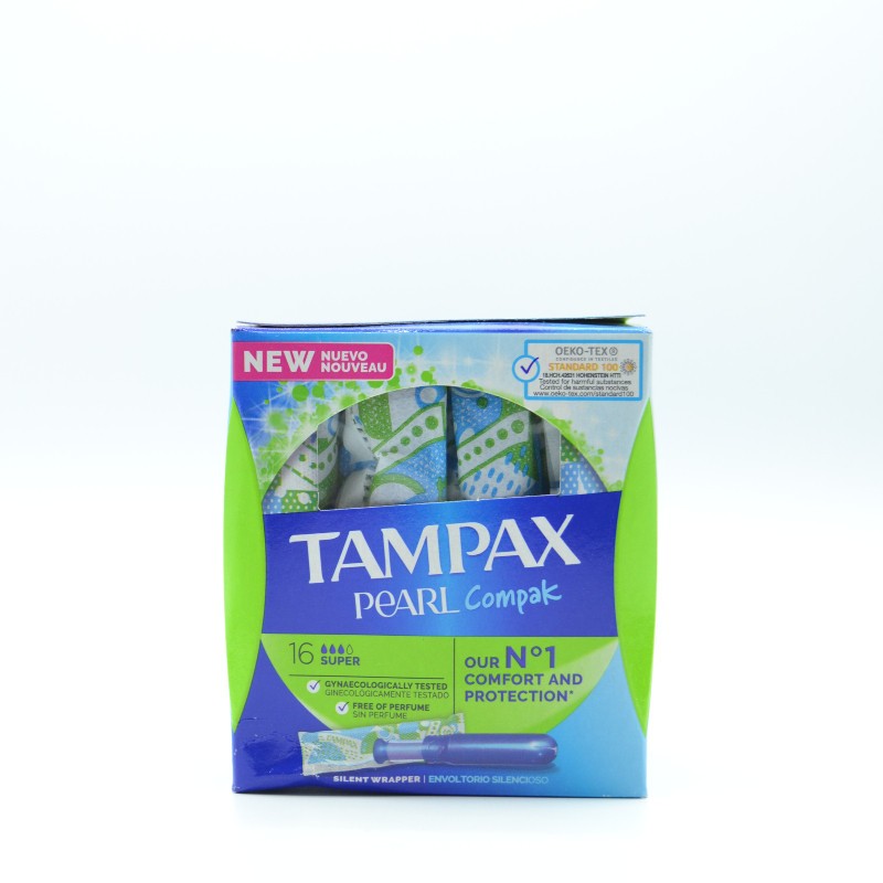 TAMPAX COMPAK PEARL SUPER 18 U Menstruación